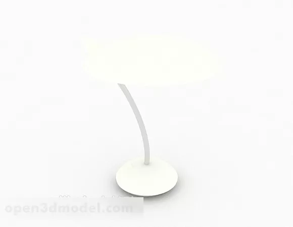 White Home Table Lamp 3d model White Home Table Lamp 3d model
