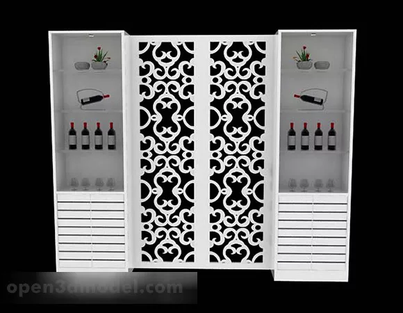 European White Wine Cooler 3d model European White Wine Cooler 3d model