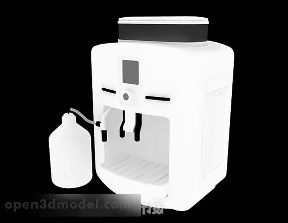 White Ice Cream Maker 3d model White Ice Cream Maker 3d model