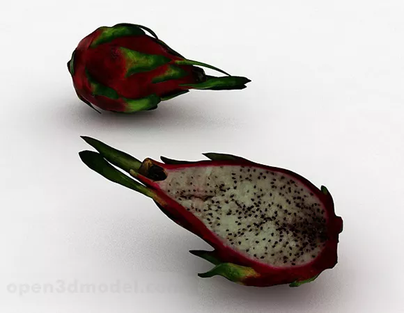 Bumpy Fruit Food 3d model