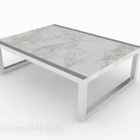White Minimalistic Coffee Table 3d model