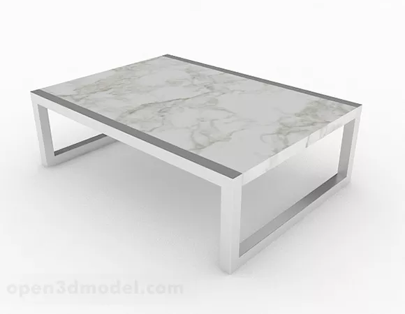 White Minimalistic Coffee Table 3d model White Minimalistic Coffee Table 3d model