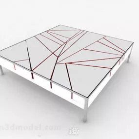 White Marble Coffee Table 3d model