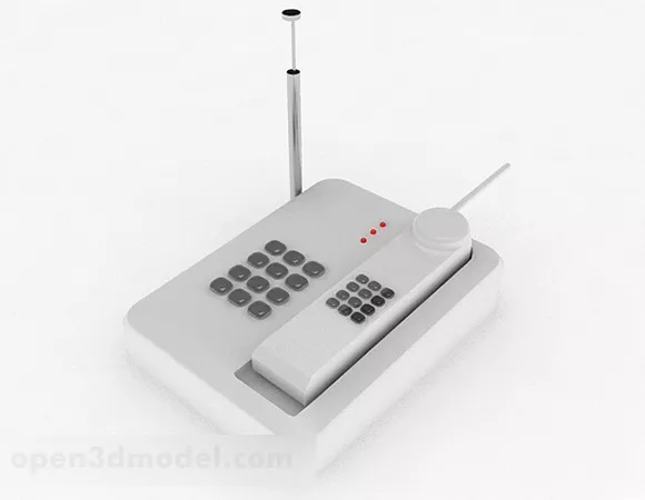 Mobile Phone With Keyboard 3d model
