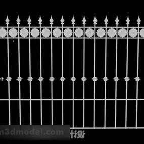 White Railing 3d model