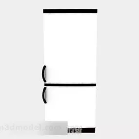 White Refrigerator V2 3d model