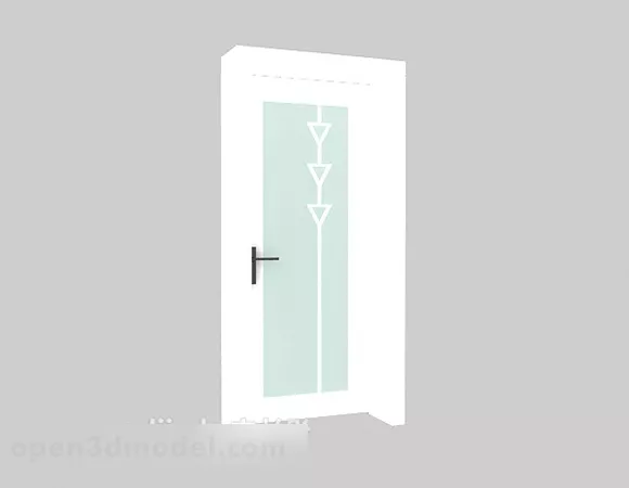 White Room Door 3d model White Room Door 3d model