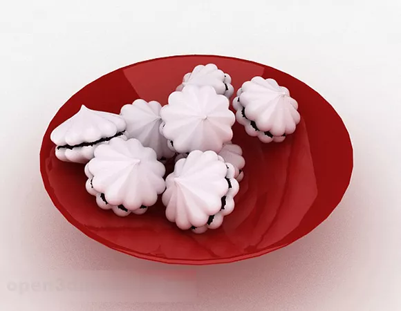 Sandwich Cookie Cake 3d model