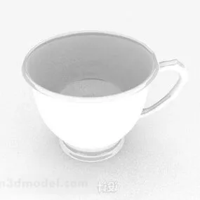 White Simple Cup 3d model