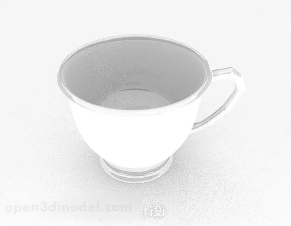 Ancient Chinese Gold Wine Cup 3d model