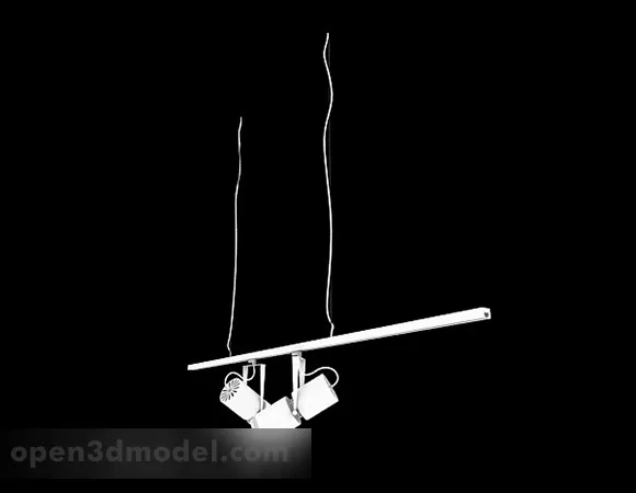 White Spotlight 3d model White Spotlight 3d model