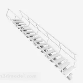 White Stairs Furniture Decoration 3d model