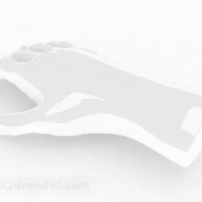 White Stone Vase 3d model