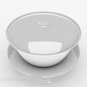 White Tea Set 3d model