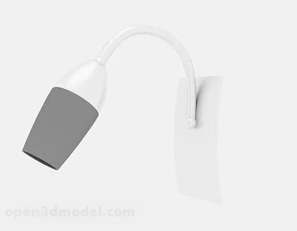 White Wall Lamp 3d model White Wall Lamp 3d model