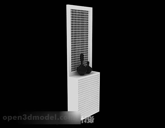 Game Hallway Scene 3d model