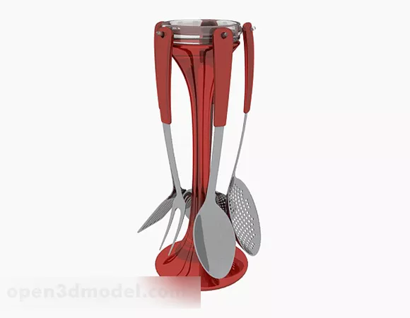Wine Rack With Glass Cup 3d model