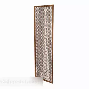 Wooden Hollow Partition 3d model