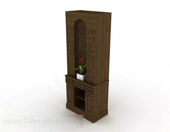 Square Partition Frame Leaf Pattern 3d model
