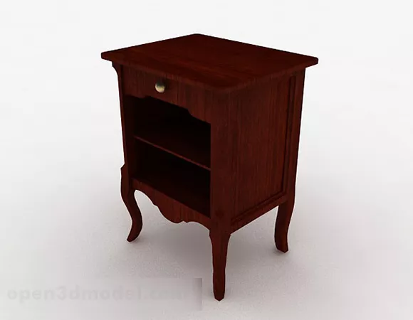 Wooden Cabinet 3d model Wooden Cabinet 3d model