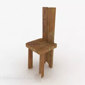 Wooden Chair V1 3d model