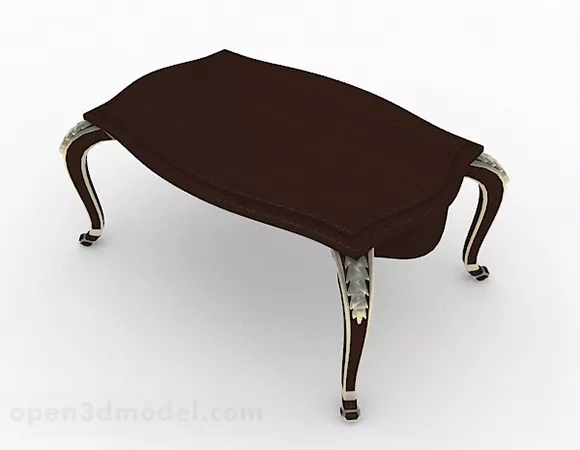 Wooden Coffee Table Furniture V1 3d model Wooden Coffee Table Furniture V1 3d model