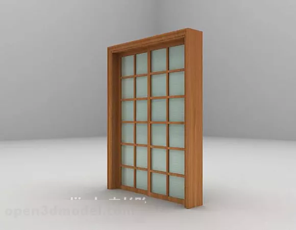 Wooden Door V1 3d model Wooden Door V1 3d model