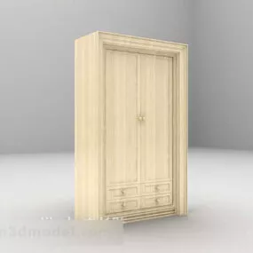 Wooden Door V2 3d model