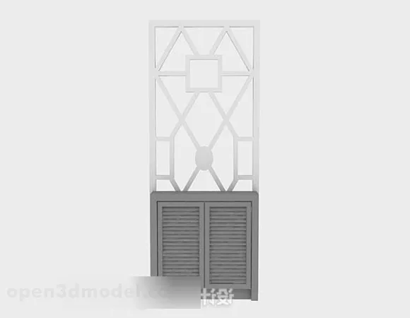 Wooden Home Entrance Cabinet Decor 3d model Wooden Home Entrance Cabinet Decor 3d model