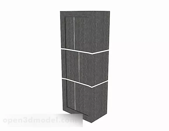 Single Locker Simply Style 3d model