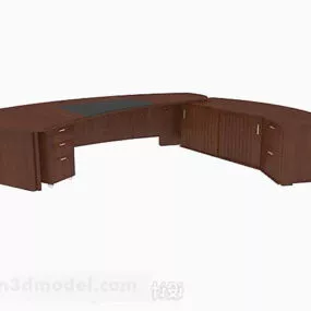 Wooden High-end Executive Desk 3d model