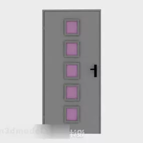 Wooden Home Door Furniture Design 3d model