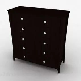 Wooden Home Entrance Cabinet 3d model