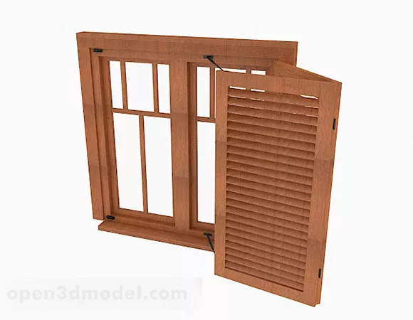 Window Colonial Grille 3d model