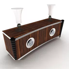 Wooden Modern Tv Cabinet 3d model