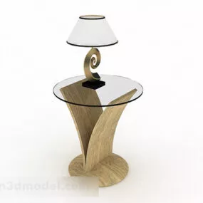 Wooden Personality Small Coffee Table 3d model