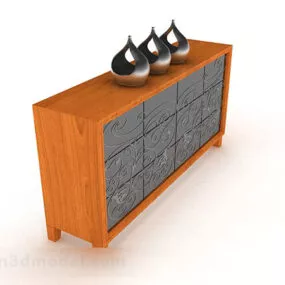 Wooden Personalized Decorative Cabinet 3d model