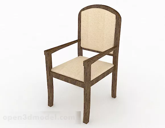 Simple Home Chair Wood Decor 3d model Simple Home Chair Wood Decor 3d model