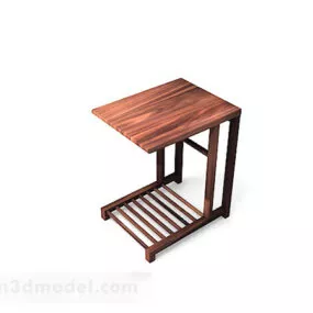 Wooden Simple Stool 3d model