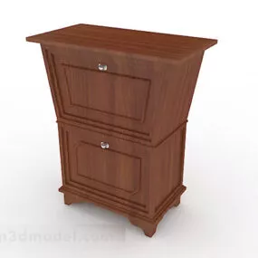 Wooden Hall Cabinet Furniture 3d model