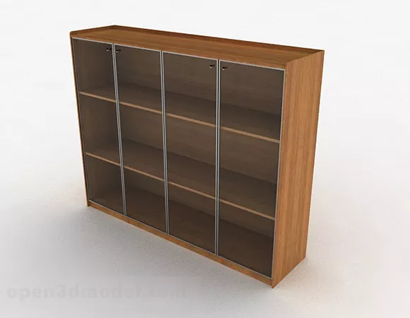 Wooden Three Layer Display Cabinet 3d model Wooden Three Layer Display Cabinet 3d model