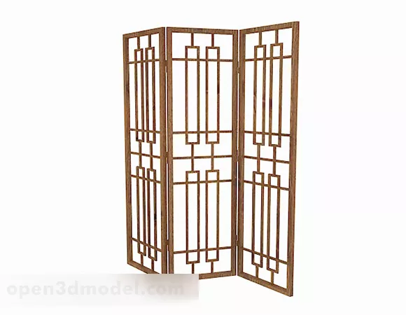 Partition Frame Islamic Pattern 3d model