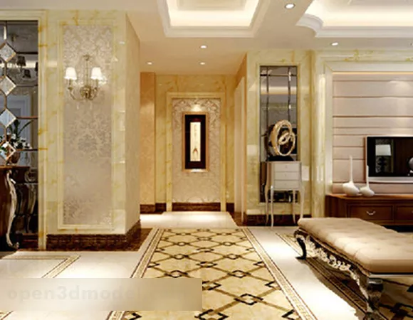 Luxury Apartment Design Interior 3d model Luxury Apartment Design Interior 3d model