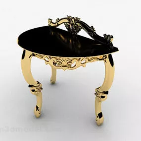 Yellow Bauble Decoration Table Furniture 3d model