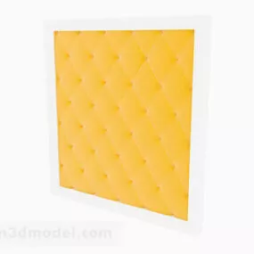 Yellow Bedside Soft Bag Design 3d model