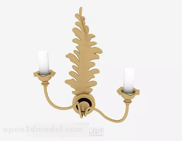 Candlestick With Antique Silver Stand 3d model