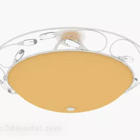 Yellow Ceiling Lamp 3d model