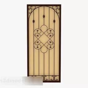 Yellow Decorative Partition 3d model