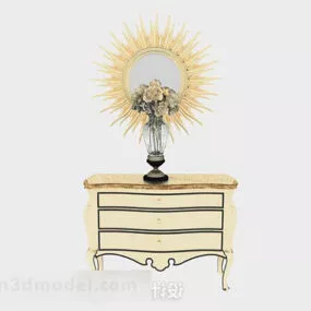 Yellow Entrance Cabinet 3d model