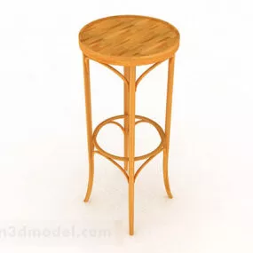 Yellow High Stool 3d model